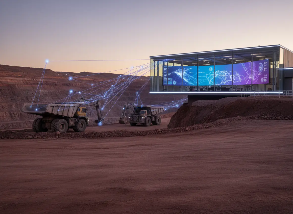 Capacidad organizacional y representación de digitalización de procesos mineros minería digital